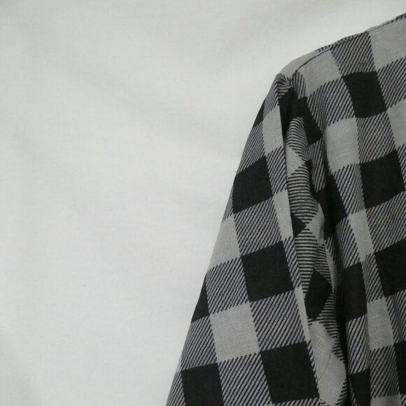 Unbranded | P2P 21.5 inches measured | Plaid and Lace Long Sleeve Dress - Picture 10 of 16